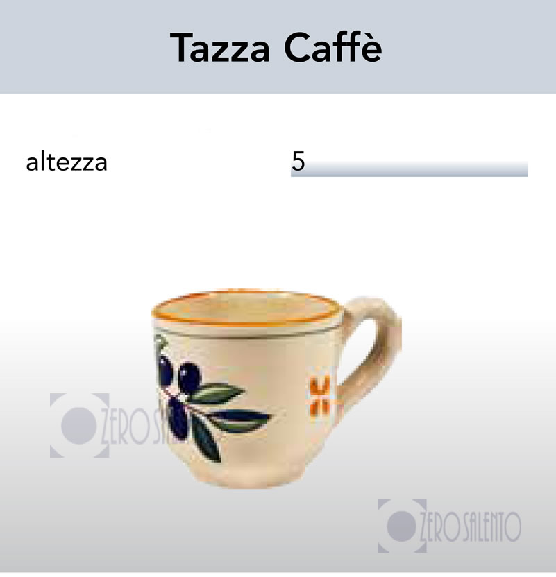 Tazzina da Caffè colorata in terracotta